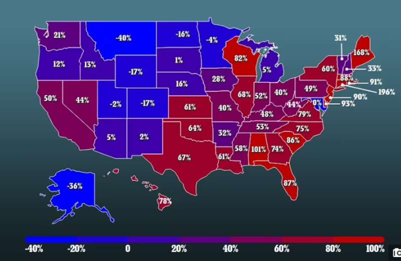 过去的两周里,美国的病例增加了46% 过去的两周里,美国的病例增加了46%