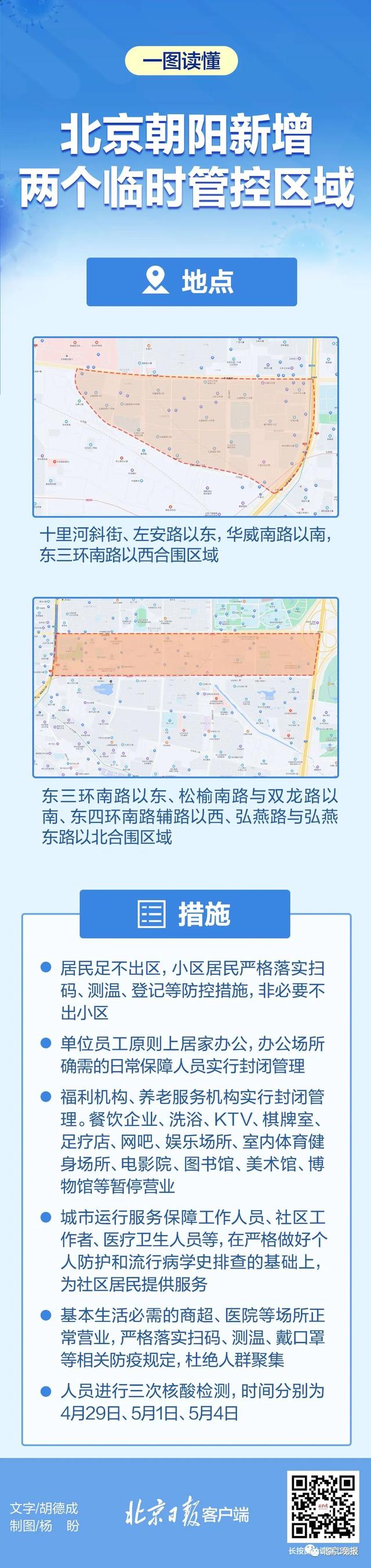 北京朝阳新增两个临时管控区 北京朝阳新增两个临时管控区
